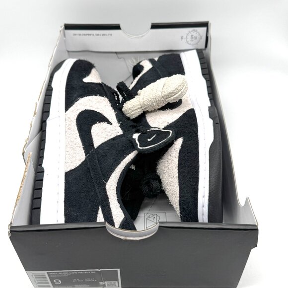 Nike Mens Dunk Low Retro Panda-Monium Black White Shoes Sz 9 New IB2990-100 main image 5